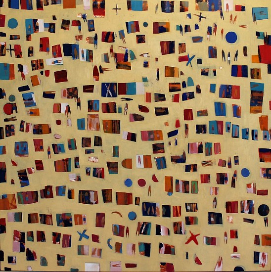 LOUISE MASON, ELEVATED SHAPES AND COLOURS 2
2016, OIL ON BOARD