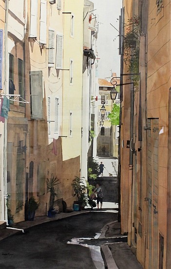 DENBY MEYER, MARSEILLE RESPITE
2017, WATERCOLOUR ON CARDBOARD