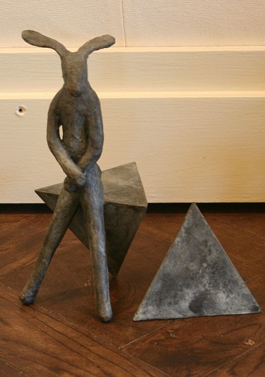 GUY DU TOIT, THE HARE AND THE PLATONIC SOLIDS III
2014, BRONZE