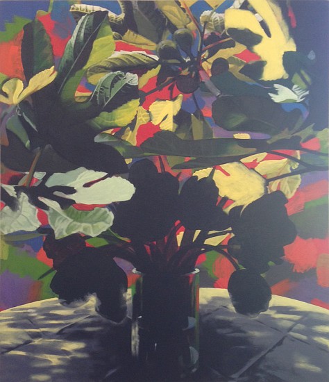 HELMUT STARCKE, STILL LIFE WITH TULIPS AND FIGS
ACRYLIC ON CANVAS