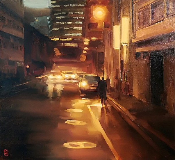 SASHA HARTSLIEF, CITY DUSK
2018, OIL ON CANVAS