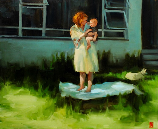 SASHA HARTSLIEF, DAPPLED LIGHT
2019, OIL ON CANVAS