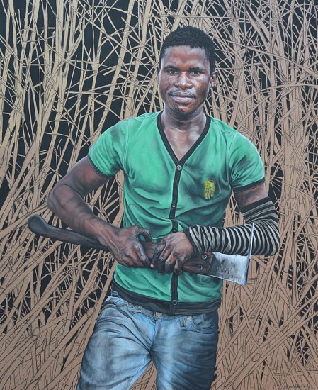 HELENA HUGO, PLANTATION WORKER III
2018, PASTEL AND CHARCOAL ON BOARD