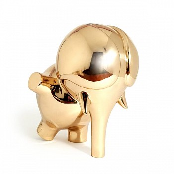 running blind bronze elephant sculpture 15 frunt view Ferdi B Dick 600x600