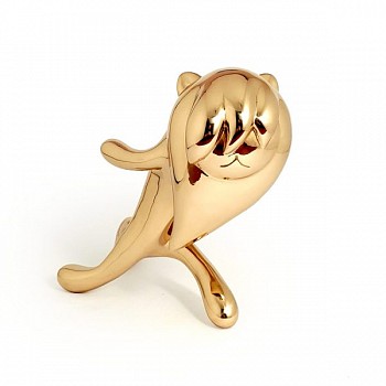 running blind bronze lion sculpture 45 Frunt view black Ferdi B Dick 600x600