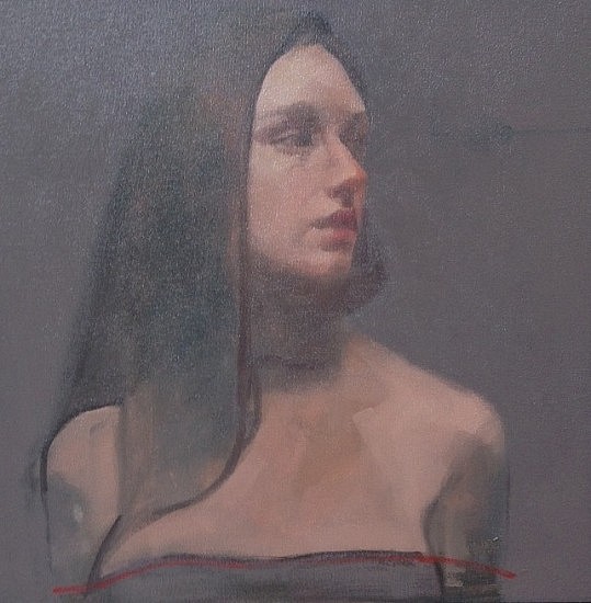 KERRI EVANS, THIN RED LINE KJ375
2018, OIL ON CANVAS