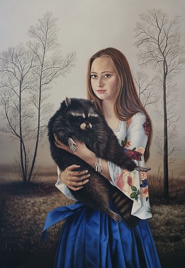 ANGELA BANKS, THE MASK MAKER
2019, OIL ON CANVAS