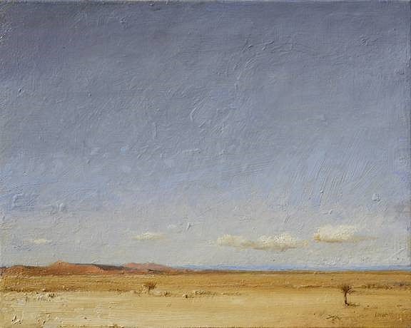 HAROLD VOIGT, KALAHARI LANDSCAPE I,
OIL ON CANVAS