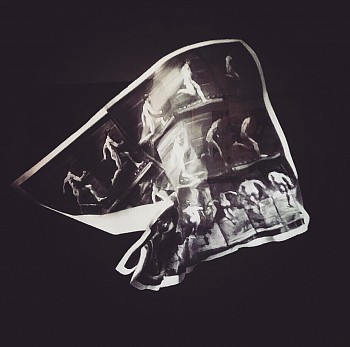 Still life with crumpled Muybridge Running Man