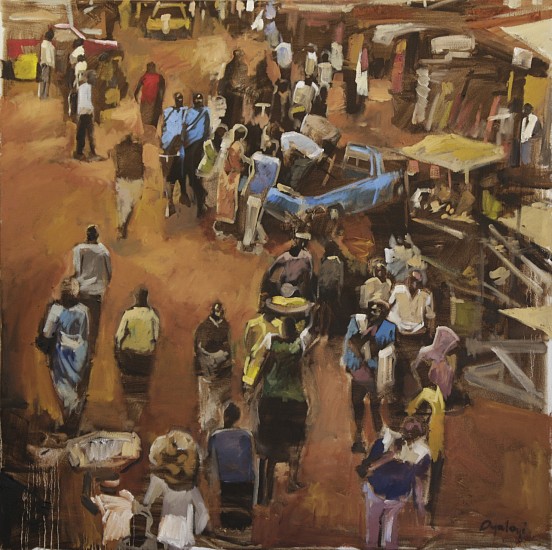 RICKY DYALOYI, MARKET PLACE 3
2017, MIXED MEDIA ON CANVAS