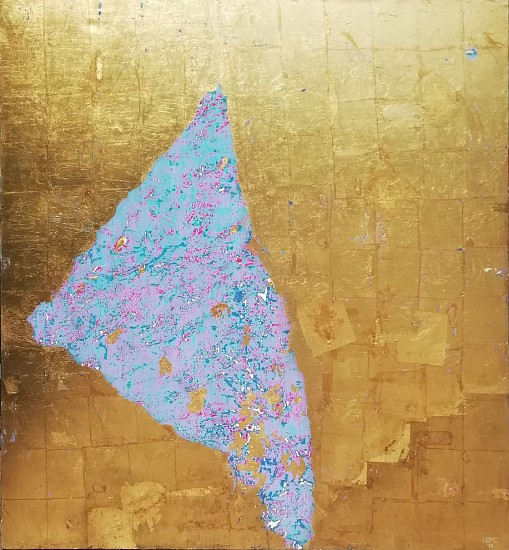 PHILIPPE UZAC, EGOLI 10
OIL AND GOLD LEAF ON CANVAS