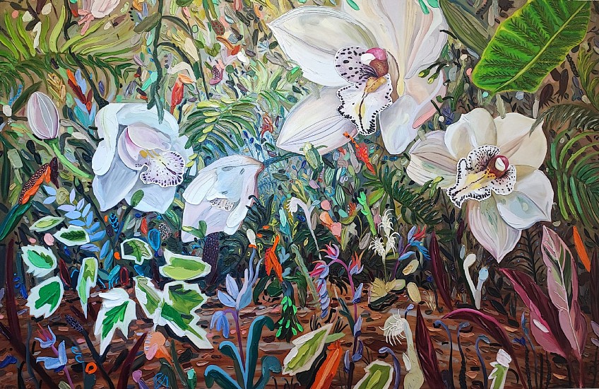 LEE-ANN HEATH, ORCHIDS IN SPRING
2022, OIL ON CANVAS