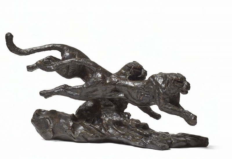 DYLAN LEWIS, S457 RUNNING LEOPARD PAIR I MAQUETTE
2023, BRONZE