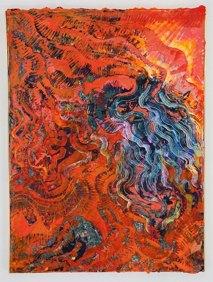 ELIZE VOSSGATTER, VIEWS FROM ANOTHER SHORE I
2022, BEESWAX & PIGMENT ON CANVAS