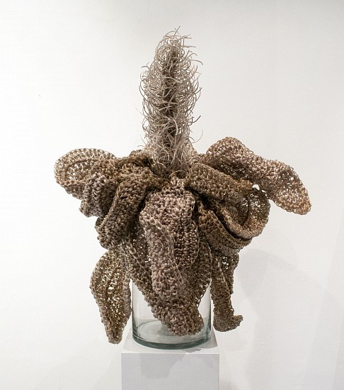 LEE-ANN HEATH, FLOWER
2023, AUDIO WIRE RESTING ON GLASS VASE