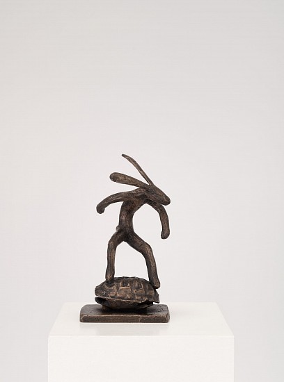 GUY DU TOIT, HARE SURFING (ON A TORTOISE SHELL)
2023, BRONZE - UNIQUE