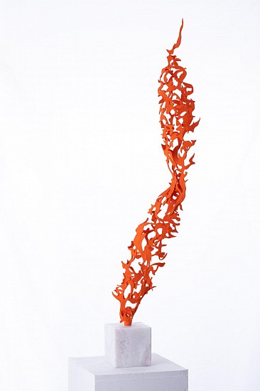 ARABELLA CACCIA, MAPIKO - ORANGE
2023, BRONZE & PIGMENT ON NAMIBIAN MARBLE BASE