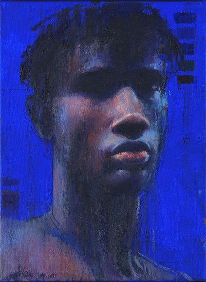 ANDRE SERFONTEIN, A STUDY IN BLUE III
OIL ON CANVAS