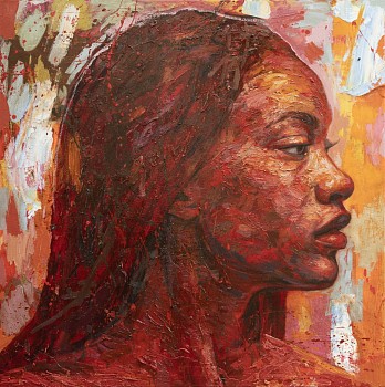 embedded trace 2023 oil on linen 100x100cm