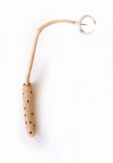 BARBARA WILDENBOER, SYNCRETIC ARTEFACTS & CRAFTED IDIOSYNCRASIES IV
2025, OLIVE, YELLOWWOOD, PORCELAIN & THREAD