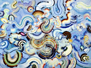 gaze joyfully upon 2024 oil on canvas 180 x 240 cm