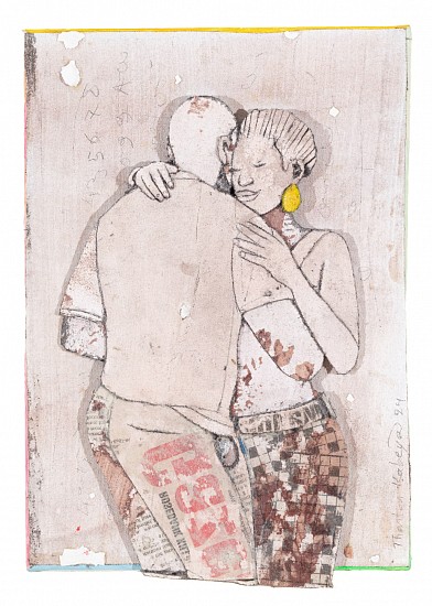 THONTON KABEYA, UNTITLED 1 (LA RUMBA 2 SERIES)
2024, MIXED MEDIA ON CANVAS