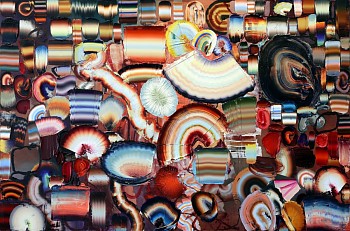 evolution of temporal strategies 2024 oil on canvas 120 x 180 cm