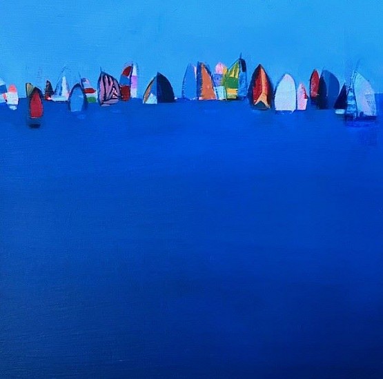 LOUISE MASON, FAIR WINDS AND FOLLOWING SEAS 2
OIL ON BOARD