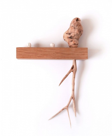 BARBARA WILDENBOER, MNEMONICS FOR TREES II
OLIVE, OAK, PORCELAIN & THREAD