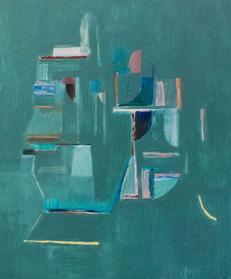 LAURINDA BELCHER, AFTER THE PARTY
OIL ON ITALIAN COTTON