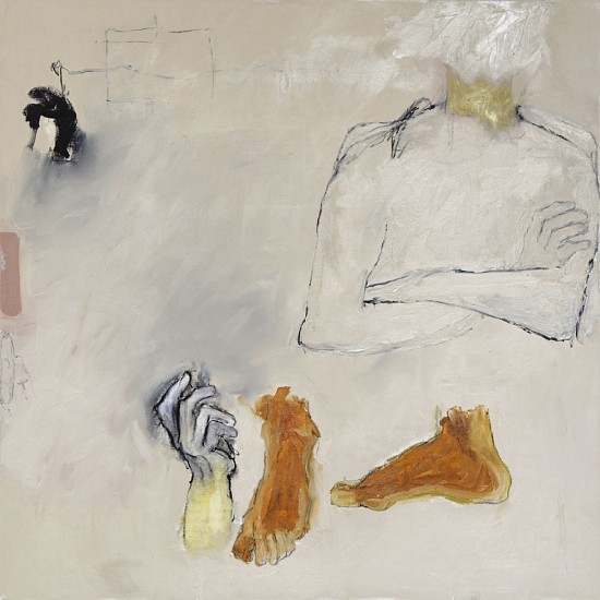 LORIENNE LOTZ, FEET OF CLAY
OIL & CHARCOAL ON CANVAS