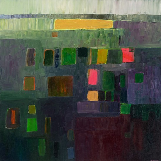 PENELOPE STUTTERHEIME, WEAVING XVI (PS269)
OIL ON CANVAS