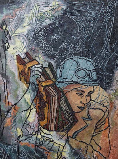 TAMLIN BLAKE, I READ IT IN A BOOK
ACRYLIC PAINT ON FIBERGLASS SCREENING MESH AND BOARD