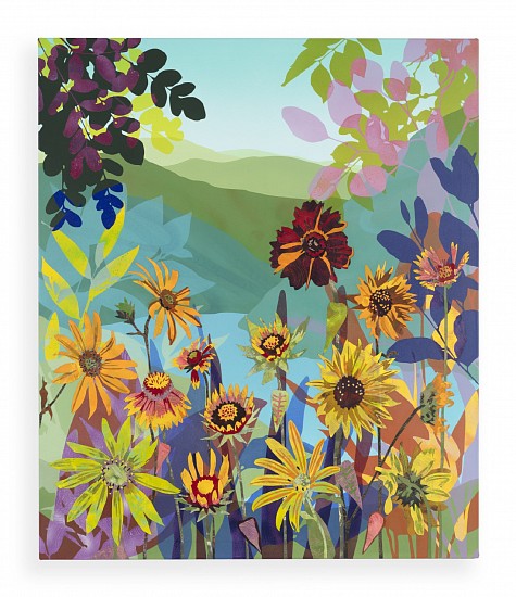 NEILL WRIGHT, MEET ME IN THE CROWD
ACRYLIC SPRAY PAINT AND POLYESTER ON CANVAS