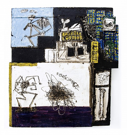 BOYTCHIE, UNTITLED (GRIEVANCE)
OIL, ENAMEL AND BITUMEN ON WOOD