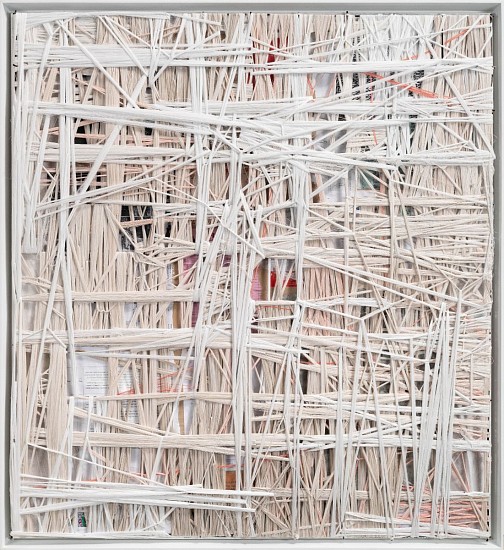 MARK RAUTENBACH, SUGAR HICCUP (ARIADNE'S THREAD SERIES)
SEWING THREAD, STEEL REINFORCING MESH, BOARD & PAPER