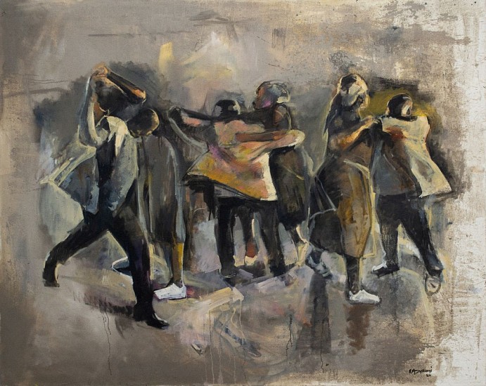 RICKY DYALOYI, VELOCITY AND STILLNESS
2026, MIXED MEDIA ON CANVAS
